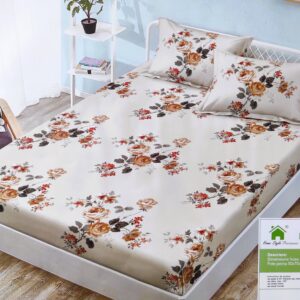 Huse de pat dublu (160 x 200), Bej ̵...