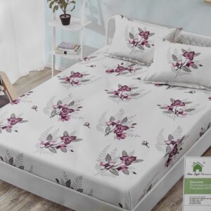 Huse de pat dublu (160 x 200), Alb crem ...