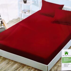 Huse de pat dublu (160 x 200), Bordeaux ...