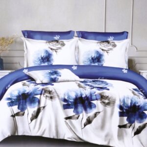 Lenjerie de pat dublu, 6 piese, Imprimeu...