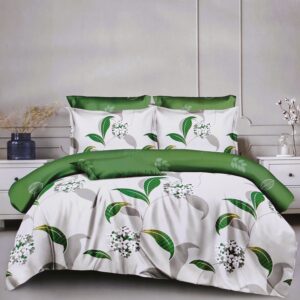 Lenjerie de pat dublu, 6 piese, Imprimeu...