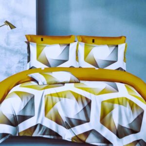 Lenjerie de pat dublu, 6 piese, Forma ge...