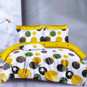 Lenjerie de pat dublu, 6 piese, Planete ...