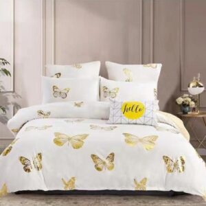 Lenjerie de pat dublu Luxury, Alb –...