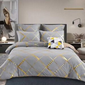 Lenjerie de pat dublu Luxury, Gri –...