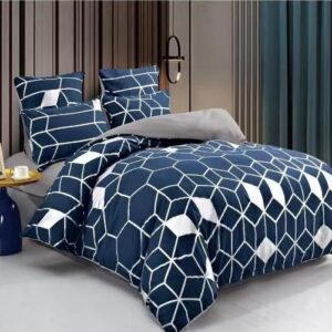 Lenjerie de pat dublu Luxury, Bleumarin ...